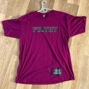 Filthy size XL Burgundy Tshirt